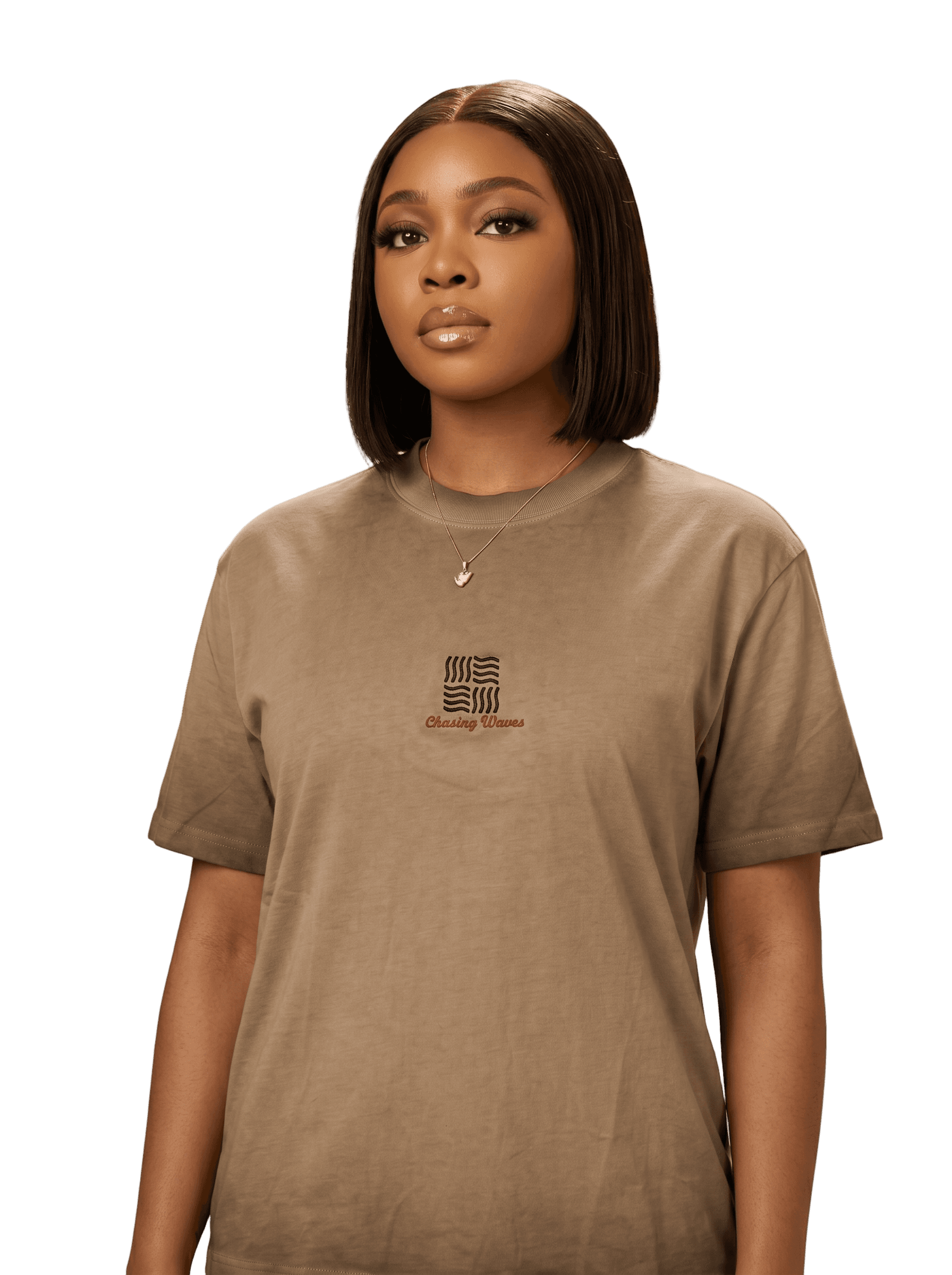 CHASING WAVES T-SHIRT (WARM BEIGE) - alternate view
